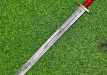 Handmade Damascus Steel 32" Combat Hunting Sword